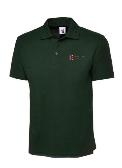 Classic Polo Shirt in Bottle Green with Easton Embriodery (Animal Studies FE)