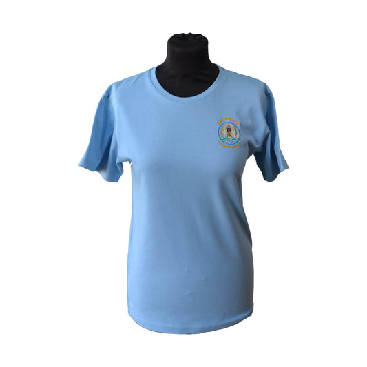Sky T-Shirt with Gaywood Embroidery