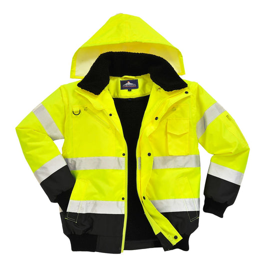 Portwest Hi-Vis Contrast Bomber Jacket (C465)