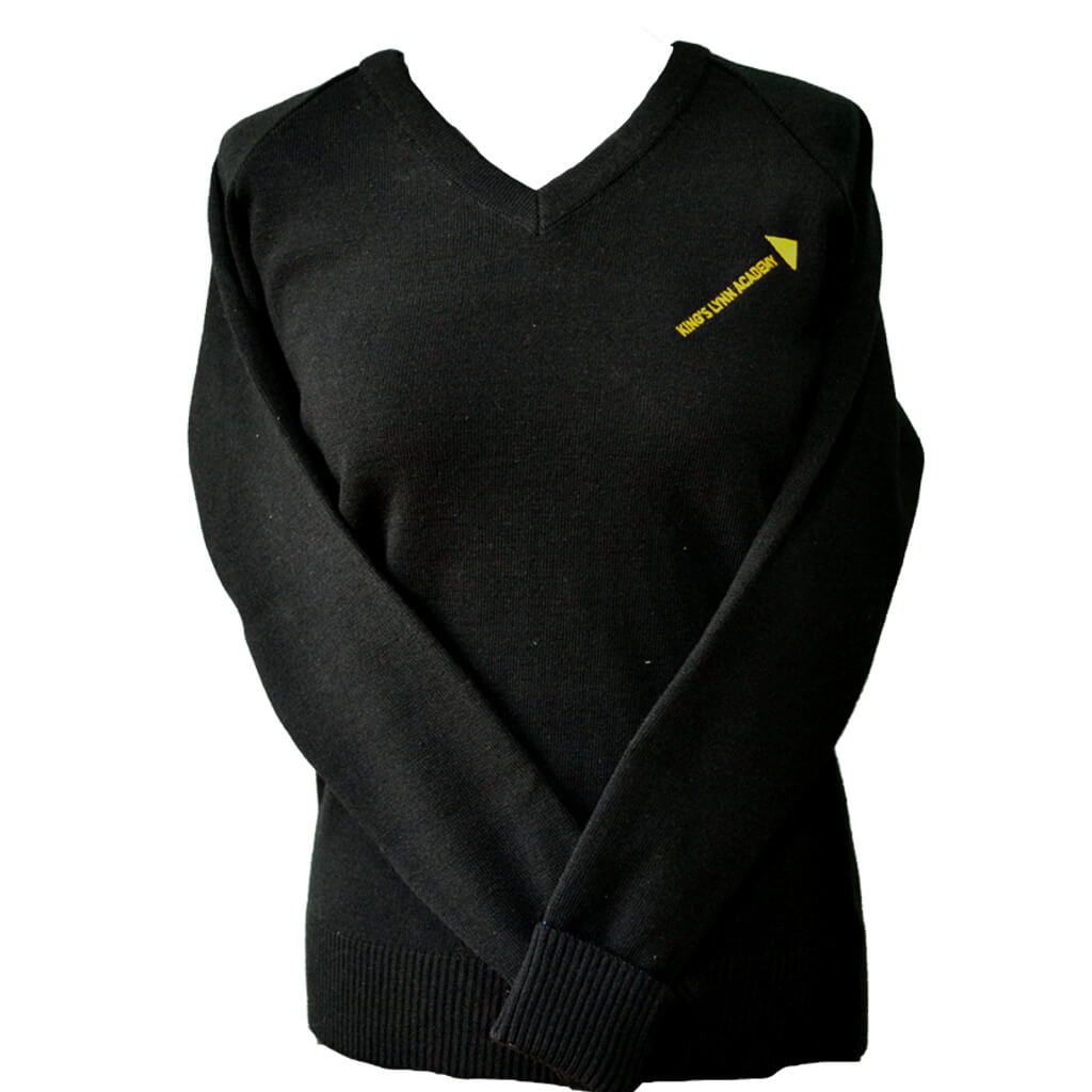 Black Jumper with KLA Embroidery