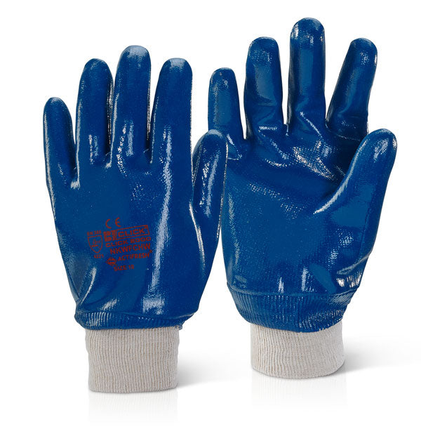 Nitrile Knit Wrist, Fully Coated, Heavy Weight Glove (NKWFCHW)