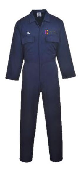 Boilersuit in Navy with Easton Embroidery (Animal Studies HE)