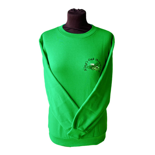 Emerald Sweatshirt with Kings Oak Embroidery