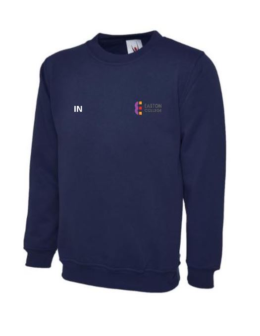 Sweatshirt in Navy Blue with Easton Embroidery (Equine)