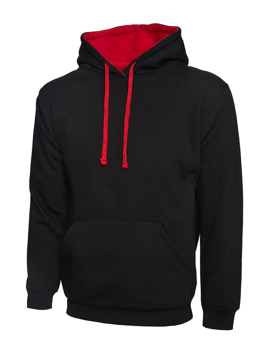 Black/Red PE Hoodie with KES Embroidery