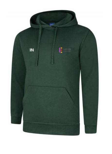Classic Hoodie in Bottle Green with Easton Embroidery (Animal Studies FE)